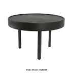 image of Mikasa BQ812B Select Concepts Round Large Riser, 12.8", Black Oak, 3-Leg, 9"-12" Height