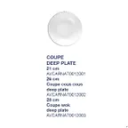image of Ariane Porcelain AVCARNA70012003 Coupe Round Wok Deep Plate, 11" Oxide Pearl White Porcelain - 6/Case