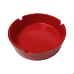 image of Concasse MCACCCEN01R - 4" Red Melamine Ash Tray, Smallware Tabletops Accessory