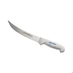 image of Dexter 24763 Fish Knife, 8" Curved Blade, Stainless Steel, Rubber Grip, Made in USA