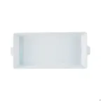 image of CAC China TSP-RT18-H Rectangular Porcelain Tray, 17-1/2"L x 8-1/2"W x 2-1/4"H, Dishwasher Safe