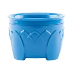 image of Dinex DX5200B14 - 5 oz Blue Round Plastic Bowl, 12" Diameter, Polypropylene, Dishwasher Safe - Case