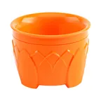 image of Dinex DX5200B24 - 5oz Orange Round Plastic Bowl 12" Diameter, Polypropylene, Dishwasher Safe- 1/Case