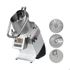 image of Hobart FP250-1A Benchtop Continuous Feed Food Processor with 15PLATE-3PACK-SS, 17 lbs per/min, 3/4 hp