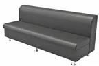 image of G & A QSU-S3-ESPRIT Restaurant Booth, 72"W x 25"D x 29"H, Upholstered Bench with Wood Frame, Esprit Vinyl, Single Seat