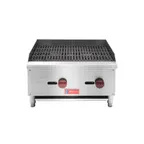 image of Westlake ECB-24S Countertop Gas Griddle / Charbroiler