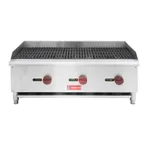 image of Westlake ECB-36S Countertop Gas Griddle / Charbroiler