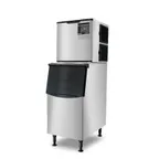 image of Westlake SK-329 Ice Machine, 22" Full Cube, 350 lb/24h, 308 lb Bin, Black Stainless, R290, NSF