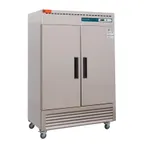 image of Westlake WKF-49B 54" 2-Solid Door Reach-In Freezer, 49 cu. ft. Stainless, R290, Bottom Mount