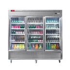 image of Westlake WKR-82BG Merchandiser Refrigerator – 72 cu ft, 81" wide, stainless steel, R290, 115V