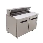 image of Westlake WKSR-48B 48" 2-Door Sandwich and Salad Prep Table, 12 Pans Capacity, Fan Cooling, R290, 115V