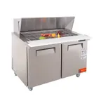image of Westlake WKSR-48BM 48" 2-Door Sandwich and Salad Prep Table ,18 Pans Capacity, Fan Cooled, R290