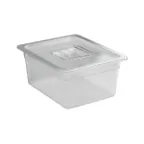 image of Concasse MCIP1215 Plastic Food Pan – 1/2 Size, 10‑3/8" W × 12‑3/4" D × 6" H Clear Polycarbonate NSF