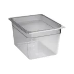 image of Concasse MCIP1220 1/2 Size Clear Polycarbonate Pan, 10-3/8" W x 12-3/4" D x 8" H, Stackable, NSF