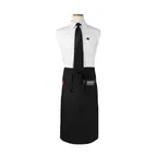 image of Chef Revival 2PWABK Waist Apron, 33" x 30" Long, 2 Pocket, Polyester, Black, Water Resistant