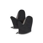 image of Chef Revival 2PX10BKBK-2 Pyrotex Oven Mitt, 10" Wrist Length, Kevlar Thread, Black/Beige - 1 Pair