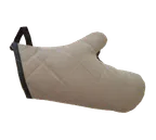 image of Chef Revival 2PX23BETF Pyrotex Oven Mitt, 13" Length, Beige with Black Trim - 1 Pair/Bag