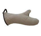 image of Chef Revival 2PX27BETF Pyrotex Oven Mitt, 17" Elbow Length, Grip, Beige with Black Trim - 1 Pair