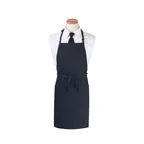 image of Chef Revival 3PBIAELNV Bib Apron, 26" x 31" Extra Long, 3 Front Pockets, Navy Blue, DuraSERV Polyester