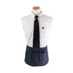 image of Chef Revival 3PWACNV Waist Apron, 25" x 11" Long, 3 Pocket, Navy Blue, Duraserv 100% Spun Polyester