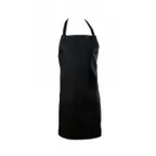 image of Chef Revival 412BA-BK Bib Apron, 29" x 34", Adjustable Neck Strap, Poly/Cotton, Black