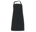 image of Chef Revival 600PS-NP-BK Bib Apron, 27" x 32", Black, Polyester, No Pockets