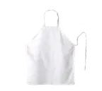 image of Chef Revival 600PS-NP Bib Apron, 27" x 32", White, DuraSERV 100% Spun Polyester
