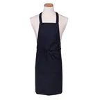 image of Chef Revival 601NP-NV Bib Apron, 28" x 34", No Pocket, EZ-Blend Twill, Navy