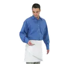 image of Chef Revival 603FW Waist Apron, 34" x 17", White, EZ-Blend Poly/Cotton