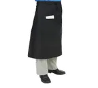 image of Chef Revival 607BA2-BK Waist Apron, 28" x 34", 2 Pockets, EZ-Blend Twill, Black