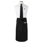 image of Chef Revival CL2PWABK-1 Waist Apron, 33" x 30", 2-Pocket, Black, DuraSERV Polyester