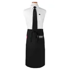 image of Chef Revival CL2PWABK Bistro Waist Apron, 33" x 30", 2-Pocket, Black, Polyester