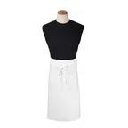 image of Chef Revival CL2PWAWH Bistro Waist Apron, 33" x 30", 2 Pocket, White, DuraSERV Polyester