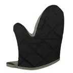 image of Chef Revival CL2PX10BKBK Pyrotex Oven Mitt, 10" Wrist Length, Black with Beige Trim - 1 Pair