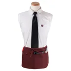 image of Chef Revival CL3PWACBG-1 Waist Apron, 25" x 11" Long, 3 Pocket, Burgundy, DuraSERV Polyester