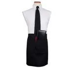 image of Chef Revival CL3PWACELBK Waist Apron, 26" x 18-1/2", 3 Pockets, Black, Polyester