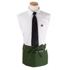 image of Chef Revival CL3PWACHG-1 Waist Apron, 25" x 11" Long, 3 Pocket, Hunter Green, DuraSERV Polyester
