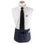 image of Chef Revival CL3PWACNV-1 Waist Apron, 25" x 11" Long, 3 Pocket, Navy Blue, DuraSERV Polyester