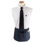 image of Chef Revival CL3PWACNV Waist Apron, 25" x 11" Long, 3 Pockets, Navy Blue, DuraSERV Polyester