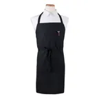 image of Chef Revival CLBIABK-1 Bib Apron, 32" x 32-1/2" Long, Black, Cotton/Poly Blend, Pen Pocket