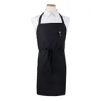 image of Chef Revival CLBIABK Bib Apron, 32" x 32-1/2" Long, Black, Poly/Cotton Blend
