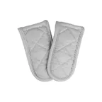 image of Chef Revival CLHPF1-1 Pot & Pan Handle Cover, 6" Non-Stick Silicone, Silver - 1 Pair