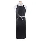 image of Chef Revival CLNPBIABK-1 Bib Apron, 26" x 31" DuraSERV 100% Polyester, Fade-Resistant, Black