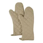 image of Chef Revival CLOMT26TN-1 Oven Mitt, 16" Elbow Length, Non-Stick Silicone, Tan, 1 Pair