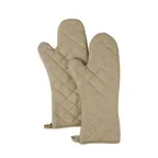 image of Chef Revival CLOMT26TN Oven Mitt, 16" Elbow Length, Non-Stick Silicone, Tan, 1 Pair