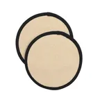 image of Chef Revival CLPT28RDBE Baker's Potholder, 8" dia., Flame Resistant, 100% Terry, Beige - 1 Pair