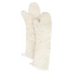 image of Chef Revival CLTTOM24BE-1 Terry Oven Mitt, 24", Terry, Beige, Washable, Silicone Lining - 1 Pair