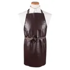 image of Chef Revival CLVA-1 Bib Apron, 26" x 28" Long, Waterproof Vinyl, Brown