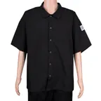 image of Chef Revival CS006BK-2X Cook Shirt, 2X-Large, Short Sleeve, Black, Poly/Cotton