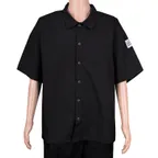 image of Chef Revival CS006BK-3X Cook Shirt, 3X-Large, Short Sleeve, Black, Poly/Cotton